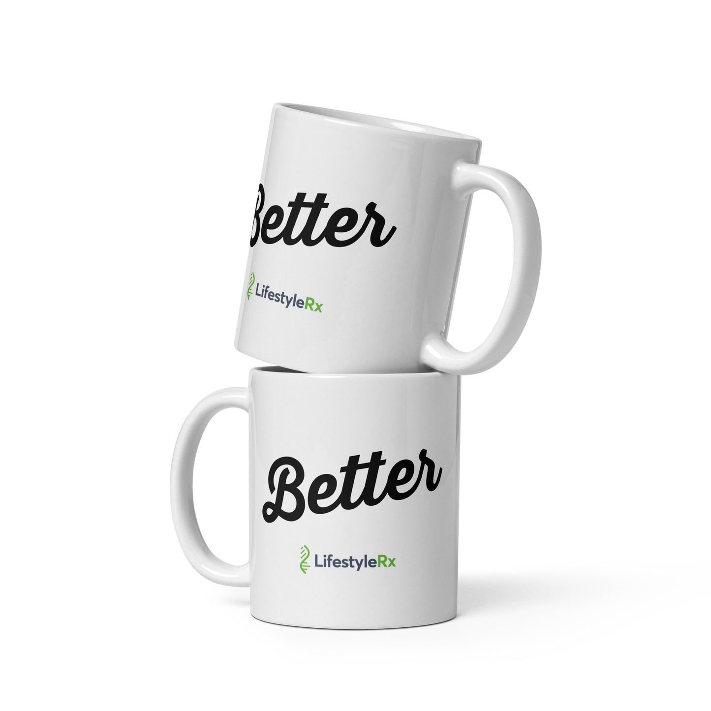 White glossy mug